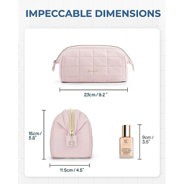 BAGSMART Stylish Makeup Bag for Travel and Organization
