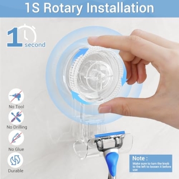 LUXEAR Suction Hooks - Powerful, Removable & Reusable