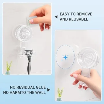 LUXEAR Suction Hooks - Powerful, Removable & Reusable