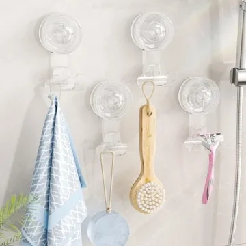 LUXEAR Suction Hooks - Powerful, Removable & Reusable