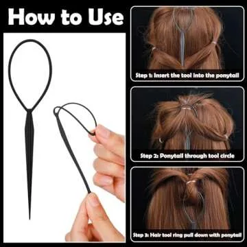 Auroray Hair Ties, 2000 Pcs Colorful Rubber Bands Set