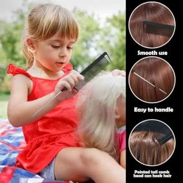 Auroray Hair Ties, 2000 Pcs Colorful Rubber Bands Set