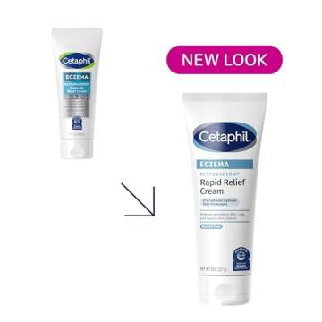 CETAPHIL ECZEMA RESTORADERM FLARE-UP RELIEF CREAM, For Eczema Prone Skin, 8 oz, Barrier Repair, 48 Hour Hydration, 2% Skin Protectant Colloidal Oatmeal, Steroid Free