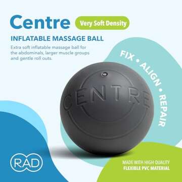 RAD Centre Myofascial Release Ball - Soft Therapy Ball for Abdominal, Neck, Stomach Massage - Deep T...