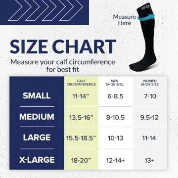 SB SOX Compression Socks (20-30mmHg) for Men & Women – Best Compression Socks for All Day Wear, Better Blood Flow, Swelling! (Medium, Black/Gray)