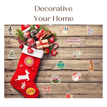 Unique 100PCS Christmas Stickers for Kids and Crafts