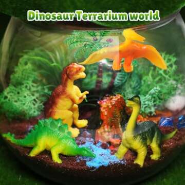 RONSTONE Dinosaur Toys for Boys - Dinosaur Terrarium Kit for Kids - Christmas Birthday Gifts for Boy...