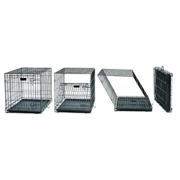 MidWest Homes for Pets Ultima Pro Series 30' Dog Crate | Extra-Strong Double Door Folding Metal Dog Crate w/Divider Panel, Floor Protecting 'Roller Feet' & Leak-Proof Plastic Pan