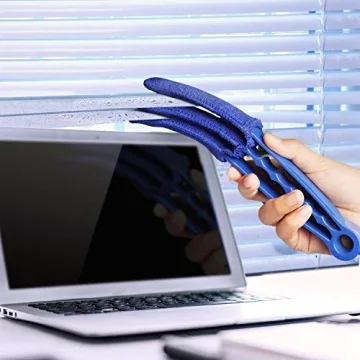 RUIMAICAN Blind Cleaner Kit - 2 Pack Brush & Microfiber Sleeves