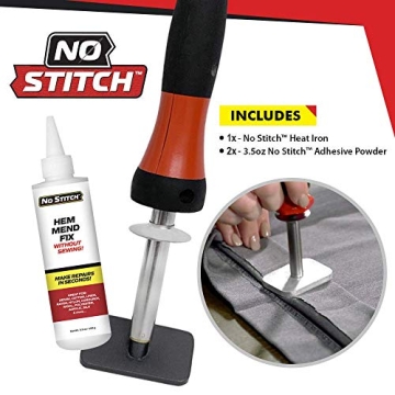No Stitch Handheld Heat Iron Repair Kit for Fabric - Electric Pressing Wand