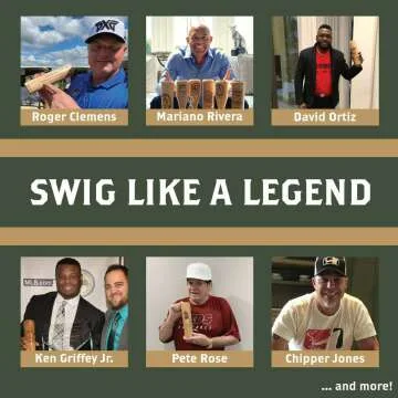 Mini Baseball Bat Wine Glass - 6 oz Made in USA