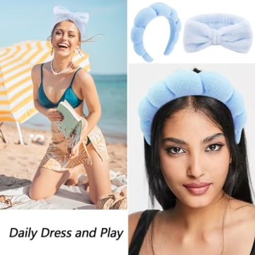 VELSCRUN Spa Headbands 6 Pack Gift Set for Makeup