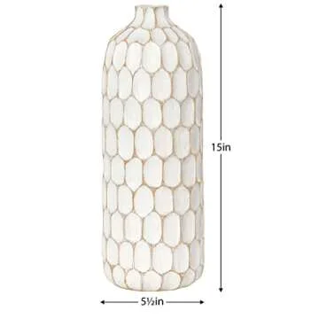 Torre & Tagus Decorative Rustic Vase for Home Decor