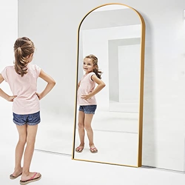 NeuType Large Gold Full Length Mirror 71x32 for Bedroom