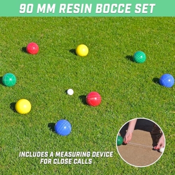 GoSports Premium Bocce Ball Set for Family Fun