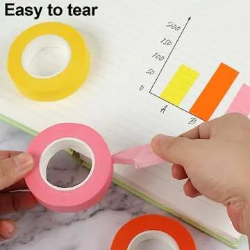 Guirnd 12PCS Colored Masking Tape, Kids Art Supplies Colored Tape, DIY Craft Tape, Colored Tape Rolls, Colored Painters Tape 1.7cm x 18m (2/3In x 19.5Yards)