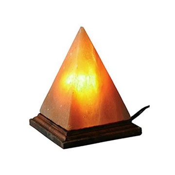 Himalayan Salt Rock Lamp Pyramid with Dimmer Natural Light