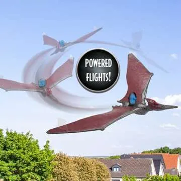 Wow! PODS Jurassic World Toys Power Flight Dino - Pteranodon |Flying Dinosaur Toy for Kids | Official Camp Cretaceous, Fallen Kingdom and Dominion Merchandise and Gifts for Boys and Girls, Ages 8+