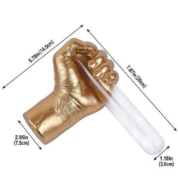 Hand Wall Vase: Artistic Gold Sculpture for Home Decoration, Perfect for Plants and Flowers