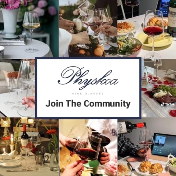 Physkoa 18oz Red Wine Glasses Set of 4-LeadFree Crystal Glass Wine Glasses with Tall Long Stem【Hand Blown Italian Style】 Stemmed Square Wine Glasses Gifts for Home Party