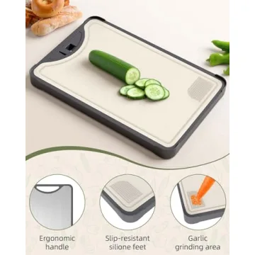 Titanium Cutting Board - Double-Sided Kitchen Essential