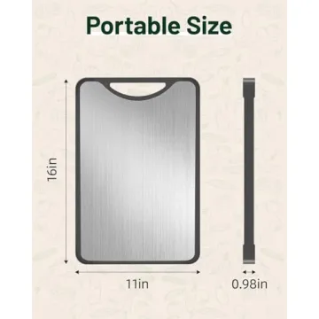 Titanium Cutting Board - Double-Sided Kitchen Essential
