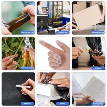 35 PCS Guitar Finger Protectors Silicone Finger Protectors for Guitar Players Guitar Finger Guards 5 Sizes Anti Slip Fingertip Protection Covers Caps for Playing Ukulele Guitar 5 Guitar Pick