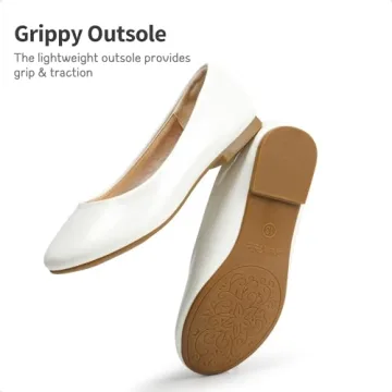 DREAM PAIRS Girls Slip On Ballet Flats, Versatile & Comfy