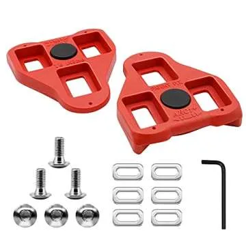 Thinvik Bike Cleats for Peloton Look Delta Pedals - Indoor Cycling Spin Bike & Road Bike Cleat Set for Women and Men Clipless Pedal and Cycle Shoes - 9 Degree Float