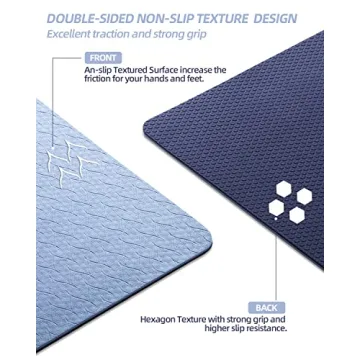 COOLMOON Non-Slip Yoga Mat with Carrying Strap