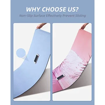 COOLMOON Non-Slip Yoga Mat with Carrying Strap