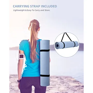 COOLMOON Non-Slip Yoga Mat with Carrying Strap