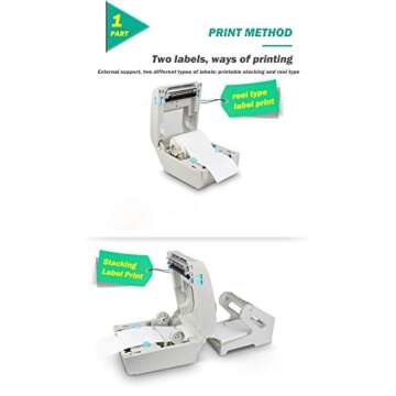 Thermal Printer for Shipping Labels,Shipping Label Printer,Printer for Shipping Labels USPS,UPS,FedEx,Etsy,Ebay,Shipment Labels Printer,High Speed,Win/MacOS Supported,Printer with USB Connection