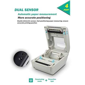 Thermal Printer for Shipping Labels,Shipping Label Printer,Printer for Shipping Labels USPS,UPS,FedEx,Etsy,Ebay,Shipment Labels Printer,High Speed,Win/MacOS Supported,Printer with USB Connection