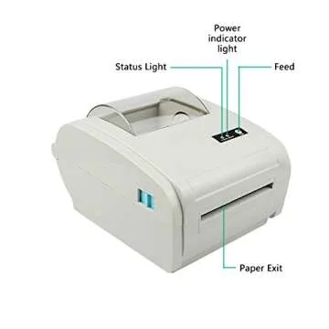 Thermal Printer for Shipping Labels,Shipping Label Printer,Printer for Shipping Labels USPS,UPS,FedEx,Etsy,Ebay,Shipment Labels Printer,High Speed,Win/MacOS Supported,Printer with USB Connection