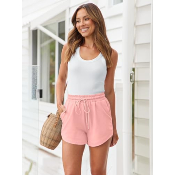 AUTOMET Women's Comfy Sweat Shorts for Summer Fashion