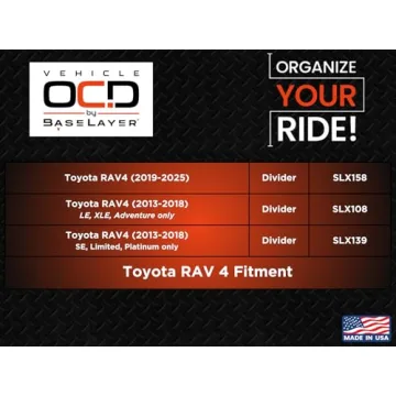 Vehicle OCD Center Console Organizer for RAV4 2019-2025