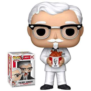 POP Ad Icons: KFC - Colonel Sanders Funko Pop! Vinyl Figure (Bundled with Compatible Pop Box Protector Case) Multicolored 3.75 inches
