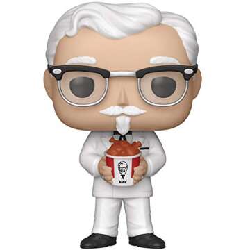 POP Ad Icons: KFC - Colonel Sanders Funko Pop! Vinyl Figure (Bundled with Compatible Pop Box Protector Case) Multicolored 3.75 inches