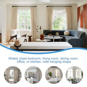Stylish AMZSEVEN 44 Pack Curtain Rings for Any Decor
