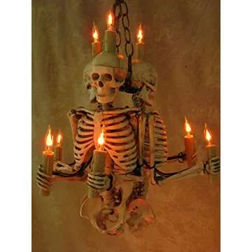Skeleton Chandelier - Unique Halloween Prop