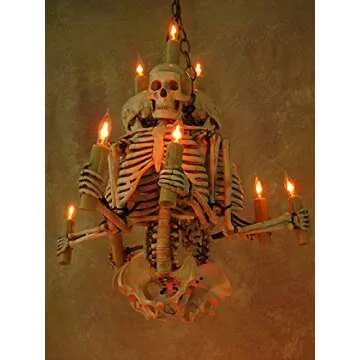 Skeleton Chandelier - Unique Halloween Prop