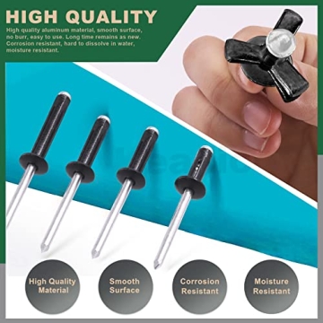 Keadic 80Pcs Blind Rivet Set for Metal Furniture and More