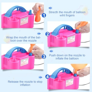 Voircoloria Electric Balloon Pump for Effortless Inflation