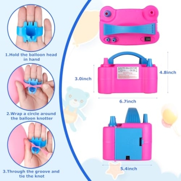 Voircoloria Electric Balloon Pump for Effortless Inflation