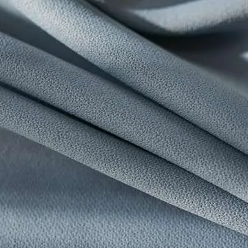 VisionaryHomeDesign Grey Pinch Pleat Linen Room Darkening Curtain Elegant Embroidery Luxury Window Curtain,for Bedroom Living Room Club Theater Patio Door (50‘’W x 96‘’L(Set of 2))