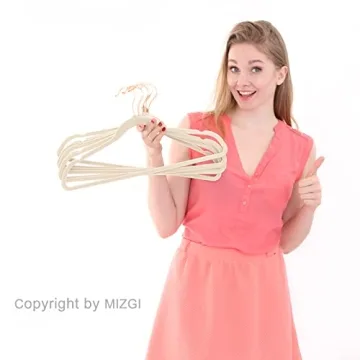 MIZGI Velvet Huggable Hangers Space Saving 50 Pack
