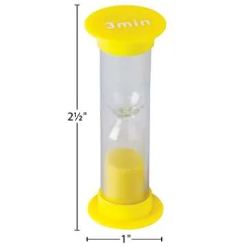 Versatile 3 Minute Sand Timers for Fun & Functionality