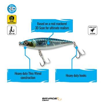 Savage Gear 3D Mackstick Twitch Bait - Realistic Performance for Saltwater Fishing