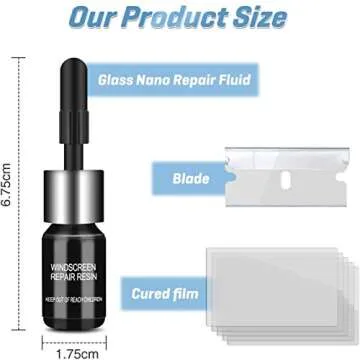 3 Pack Automotive Glass Nano Repair Kit for Windshield Fixes